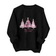 thumbnail image 4 of Cadancy Christmas Sweatshirt for Women Xmas Tree Cute Print Crew Neck Pullover Tops Funny Winter Fashion Holiday Long Sleeve Shirts Party Casual Outfits 2025, 4 of 5