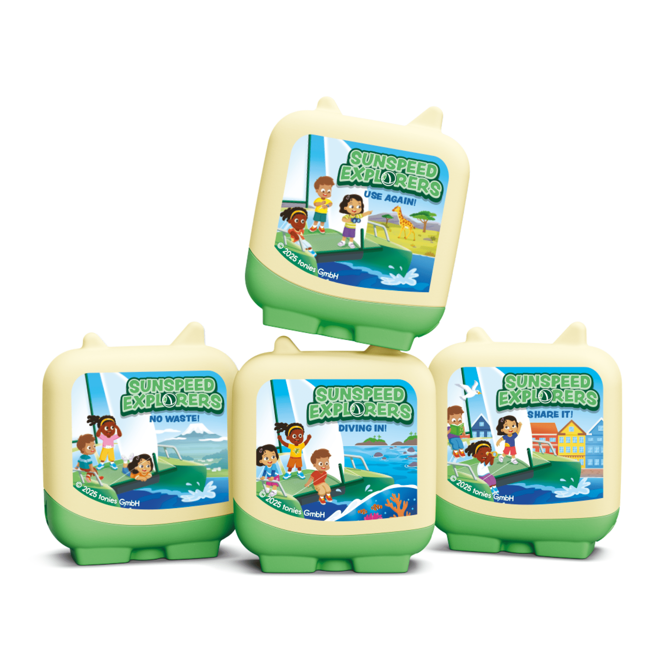 tonies Sunspeed Explorers Clever Set, 4 Pack, Age Group 5+