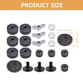 thumbnail image 2 of Homoyoyo 1Set Practical Grey Felt Cymbal Replacement Accessory for Drum Kit Easy Installation, 2 of 8