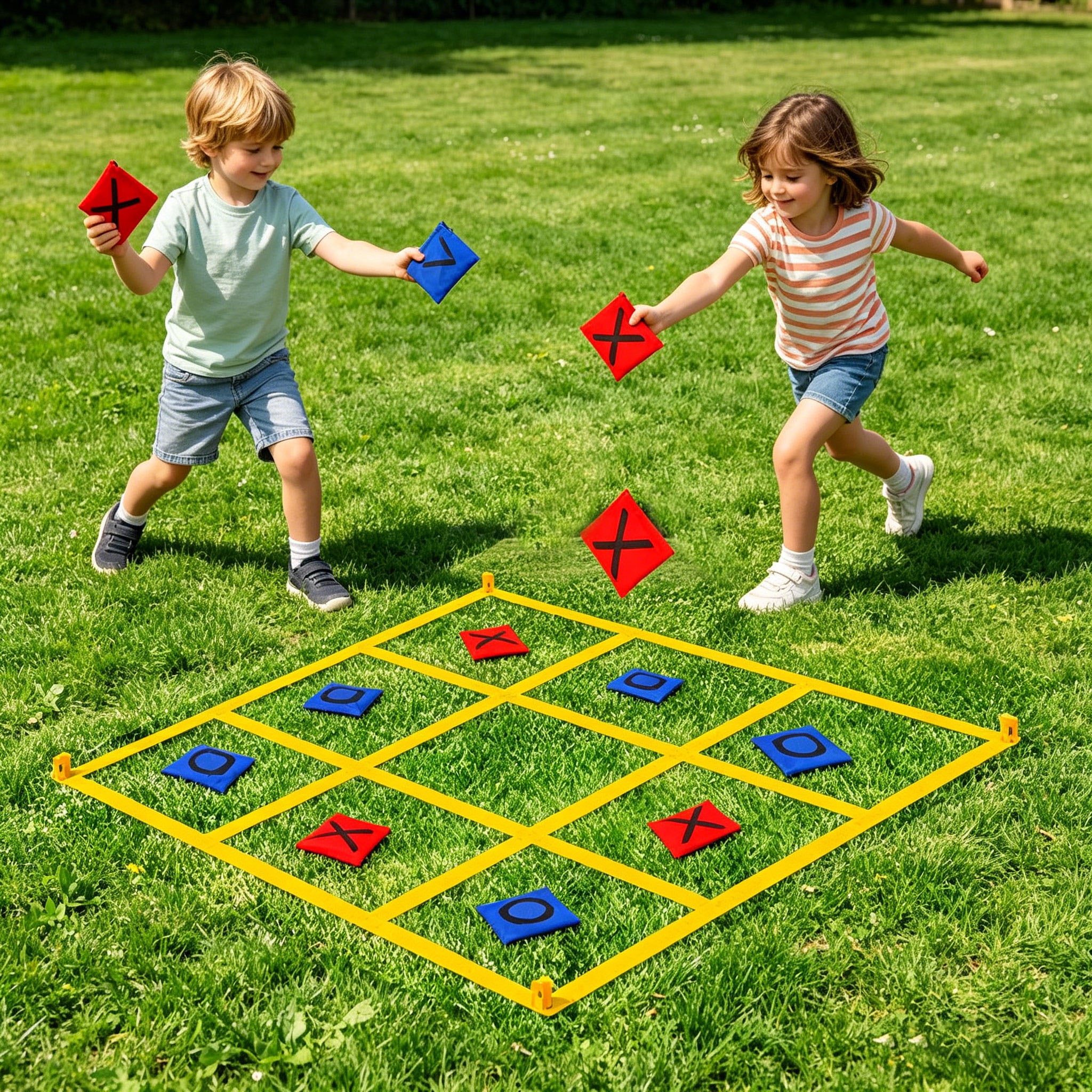 Fun Foldable Yard Game Set Promotes Family Bonding And Group Play Outdoors