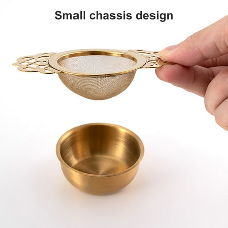

Visland Tea Strainers with Drip Bowls Mesh Tea Infuser Stainless Steel Loose Leaf Tea Filter with Handles for Better Tea Experience (1 Pcs)