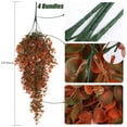 thumbnail image 3 of Verdsylv Artificial Hanging Leaf Vine Garland, 29.9 Inch Realistic Plastic Greenery for Outdoor Home Wall, Garden, Wedding & Bar Decor, Plastic Greenery Garland, Brown, 3 of 6