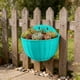thumbnail image 2 of Lekihaqq Rattan Textured Wall Mounted Flower Pot Plastic Planter Hanging Plant Pot Home Decor Indoor Outdoor Wall Planter Potted Plant Container, 2 of 7