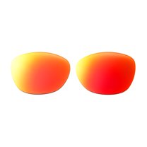 Walleva Fire Red Mirror Coated Polarized Replacement Lenses for Maui Jim Honi Sunglasses