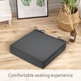 thumbnail image 3 of 2 PCS Patio Seat Cushions 19x19x4 Inch Waterproof Outdoor Seat Cushions for Patio Furniture Garden Sofa Couch Chair Cushions with Straps, 3 of 9