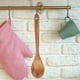 thumbnail image 3 of 2 cucharas de cocina de diseño antiadherente, cuchara de madera para cocinar panqueques, cuchara larga de madera, 3 of 8