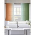 thumbnail image 5 of Gradient Sage Green Sheer Curtains 2 Panels Set Modern Minimalist Orange Green Ocean Beach Sheer Window Curtains Light Filtering Rod Pocket Voile Drapes for Bedroom Living Room 52"x45", 5 of 8