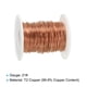 thumbnail image 4 of Uxcell 40 metros de alambre de cobre sólido desnudo de 21 AWG, alambre de cobre 99.9% puro, alambre de bisutería suave de 0.8 mm, 4 of 7