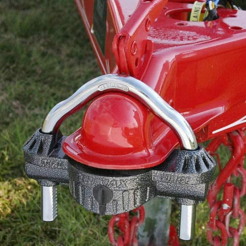 TRIMAX UMAX50D Deluxe Universal Dual Purpose Trailer Coupler Lock with Integrated U-Lock