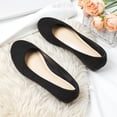 thumbnail image 3 of Women's Wide Width Ballet Flats - Casual Comfortable Round Toe Plus Size Flat Shoes, 3 of 7