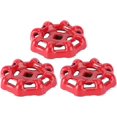 thumbnail image 1 of Replacement Gate Valve Handwheel Faucet Water Spigot Handle Hose Bibb Round Wheel Valve Switch Handle For Water Oil Gas(3pcs, Red), 1 of 5