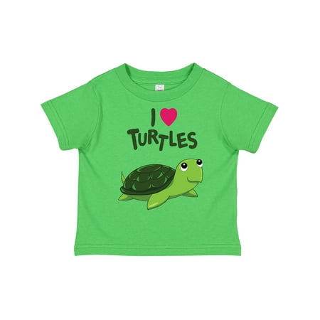 

Inktastic I Love Turtles Gift Toddler Boy or Toddler Girl T-Shirt