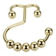 thumbnail image 1 of Cateissary 12 ganchos para cortina de ducha, colgadores para cortinas de habitación de Hotel, revestimientos de baño, anillos para el baño, Accesorios de baño Oro, 1 of 6