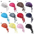 thumbnail image 6 of Cycling Bandana Skull Cap Beanie Lightweight Adjustable Cotton Biker Hat Hood Headband Headscarf Doo Rags Head Wraps Costume, 6 of 6