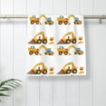 thumbnail image 3 of Boy's Toy Excavator Hand Towels, Face Towel Soft Guest Towel Portable Kitchen Tea Dish Towels Washcloths Bathroom Decor Housewarming Gifts 15.7" X 27.5", 3 of 18
