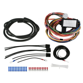 A-Team Performance - 12-Circuit Standard Universal Wiring Harness Kit -  Muscle Car Hot Rod Street Rod XL Wire Cable