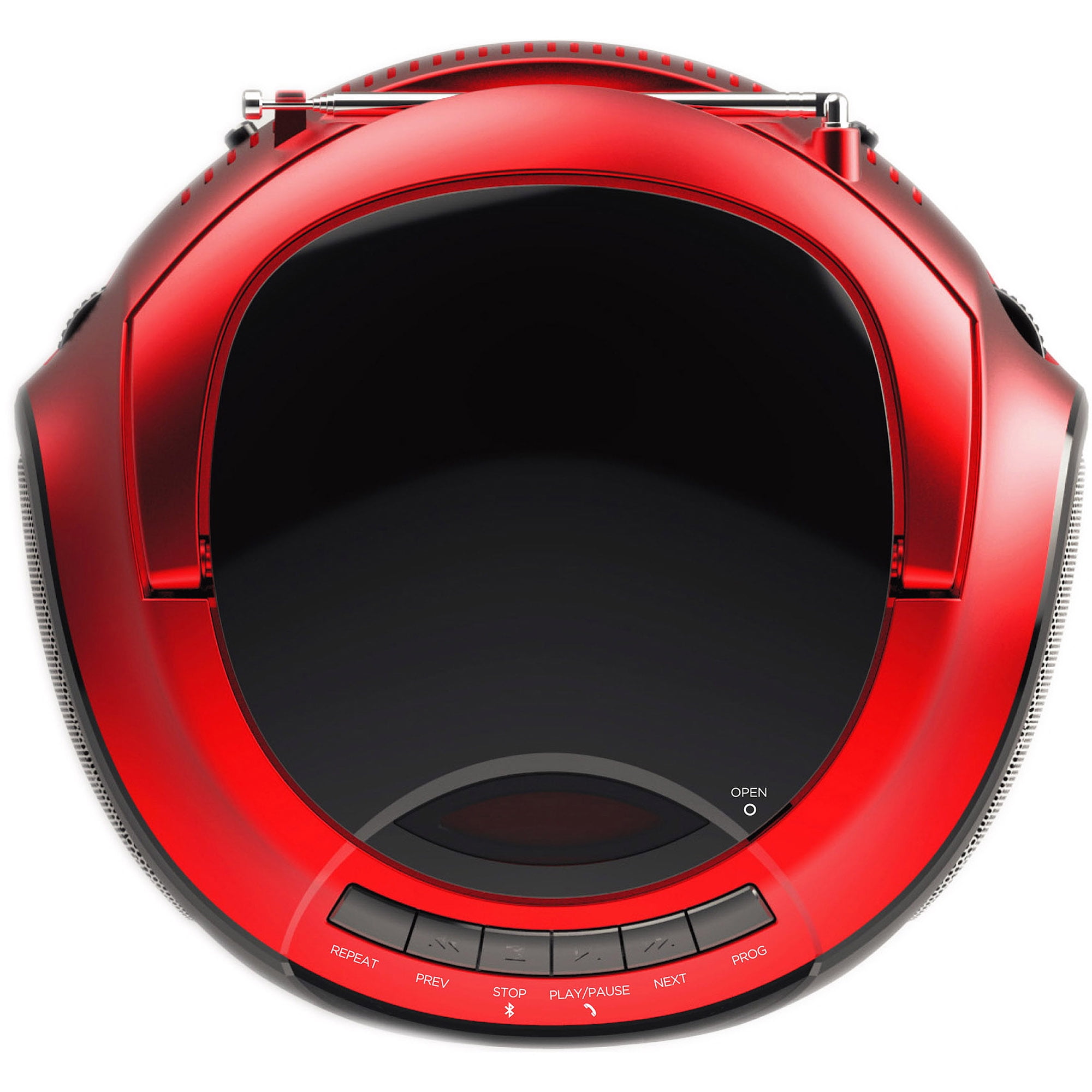 Ematic Bluetooth CD Boombox, Red, EBB9224