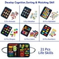 Usmallbee Busy Board for Toddlers, Montessori Toys for 15 Year Old, Fine Motor Skills Learning