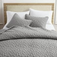 thumbnail image 6 of Bonlino Quilt Bedding Set Queen Size - Lightweight Quilt Set Summer Farmhouse Grey, Soft Bedding Bedspread Coverlet Modern Quilt with 2 Pillow Shams for Bedroom Home Bed All Season (Queen, Grey), 6 of 6
