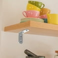 thumbnail image 2 of 10 Pcs Metal Shelves Angle Brackets Metal Bracket Shelf Bracket Small L Brackets, 2 of 6