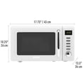 thumbnail image 3 of Haden 0.7 Cu Ft Compact Countertop Microwave, 700 Watts, Ivory Chrome, 3 of 10
