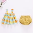 thumbnail image 2 of TOWED22 Toddler Girl Clothes Baby Girl Summer Outfits Ruffle Sleeveless Shirts Tops Shorts Set for Girl Clothing(Blazer,9-12 M), 2 of 4