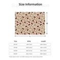thumbnail image 5 of Yiaed Valentine'S Day Rose Print Blanket Throw Blanket Soft Cozy Flannel Blanket for Home Bed Sofa Couch Chair-40"x30", 5 of 6