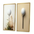 thumbnail image 3 of Designart "Minimalist Golf Tees IX" Golf Framed Wall Art Set Of 2 - White Sports Gallery Wall Frame Set For Home Decor, 3 of 7