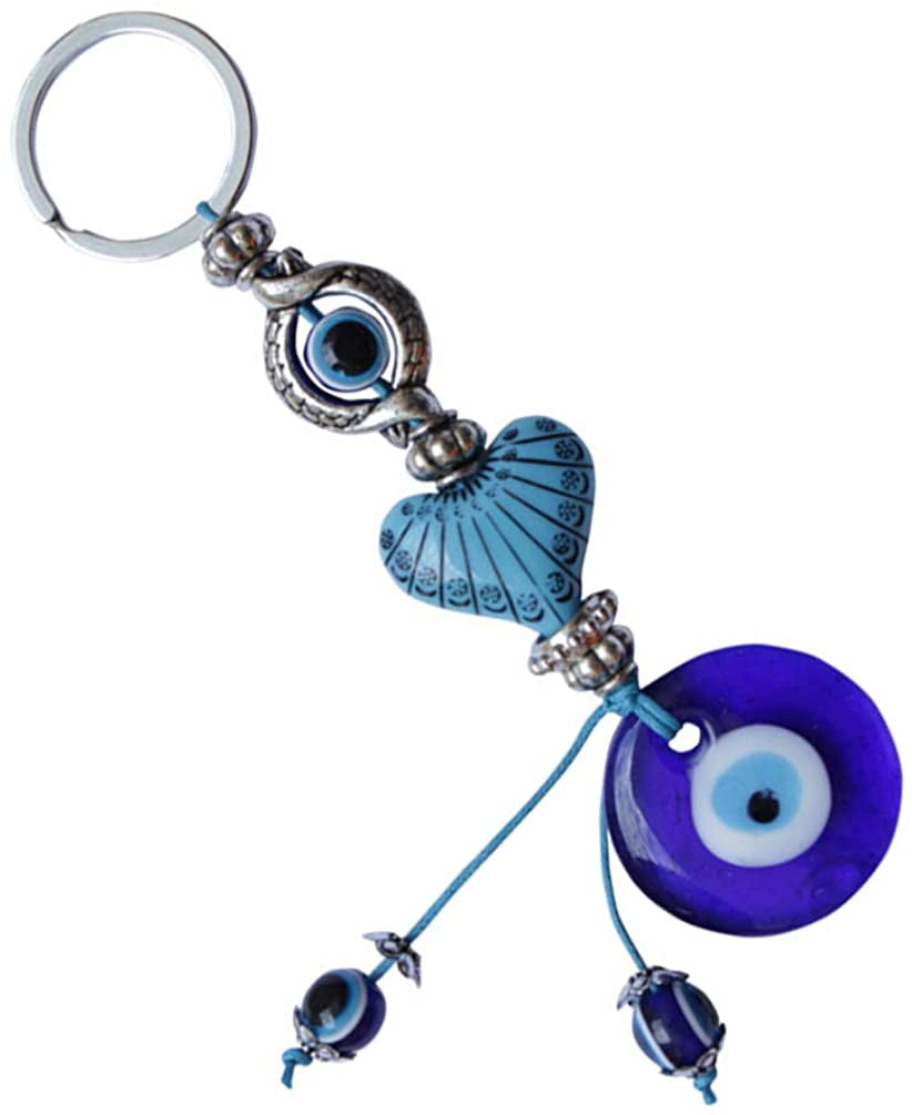Blue Evil Eye Keychain – 8-Pack Protection Charm For Keys, Wallets & Bags (80-160mm) - View #8