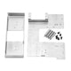 thumbnail image 1 of Caja de baterías de acero inoxidable para automóviles RC Tamiya 1 / 14 camión modelo de automóvil bricolaje kit de segundo piso plateado, 1 of 10
