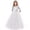 R/White234, variant on Vividxx Girls Dresses Child Girls Lace Bowknot Princess Wedding Flower Girl Performance Formal Tutu Dress Clothes Kids Birthday Wedding Formal Party