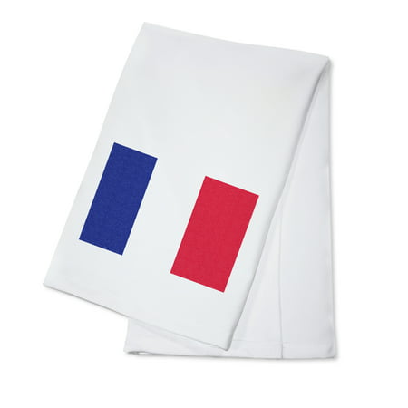 France Country Flag - Letterpress - Lantern Press Artwork (100% Cotton Kitchen