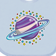 thumbnail image 4 of Inktastic Planet Saturn with Stars Boys or Girls Baby Bib, 4 of 4