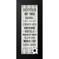 thumbnail image 2 of Carpentieri, Natalie 7x14 Black Modern Framed Museum Art Print Titled - Soccer, 2 of 5