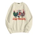thumbnail image 3 of Chandail à Capuche Mode pour Hommes Logo de Vacances de Noël Automne Imprimé Chandail Décontracté Confortable, 3 of 4