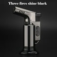 thumbnail image 3 of U-Chain Double Flame Butane Torch Lighter - 3 Brass Nozzles for Precise Cooking (Browning Meats,Melting Cheese,Crème Brûlée),Powerful & Safe Kitchen Tool with Ergonomic Grip, 3 of 9
