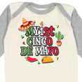 thumbnail image 4 of Inktastic My 1st Cinco De Mayo with Sombrero Red Chili Pepper Taco and Cactus Boys or Girls Long Sleeve Baby Bodysuit, 4 of 5