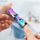 thumbnail image 3 of Toenail Carreras anti-splash Nail Trimmer Pedicure Trimming Scissor Manicure Gadget Muerto piel de acero inoxidable Removedor de cutícula colorido Yuarrent CE001197-03B, 3 of 7