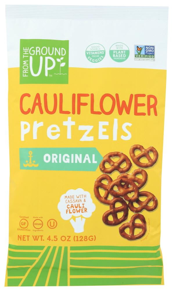 From The Ground Up Cauliflower Pretzel Sticks Original 4 5 Oz Bag 12 Pack Walmart Com