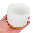 thumbnail image 4 of MLINS  Succulent Planters Ceramic Cactus Pots Decorative Flowerpot White, 4 of 8