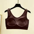 thumbnail image 5 of Sports Bras for Women Plus Size M-5X Pullover Wirefree Push Up Bralettes Ladies Casual Solid Color Breathable Full-Coverage Workout Underwear Bra, 5 of 5