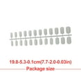 thumbnail image 4 of 1 Set Glue on Nails Medium Length Files Medium Length Press Stick Full Cover Wraps Art Decals Artificial Beauty Tool Manicure Kit Decorations 28, 4 of 6