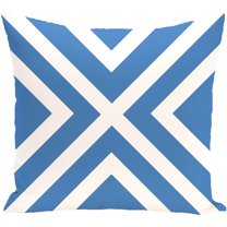 Simply Daisy 16" x 16" "X" Marks the Spot Stripes Print Outdoor Pillow