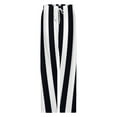 thumbnail image 4 of Black And White Striped Pajama Pants Comfortable Elastic Waist Pajamas Fashion Sleepwear Bottoms Plus Size Homewear, 4 of 6