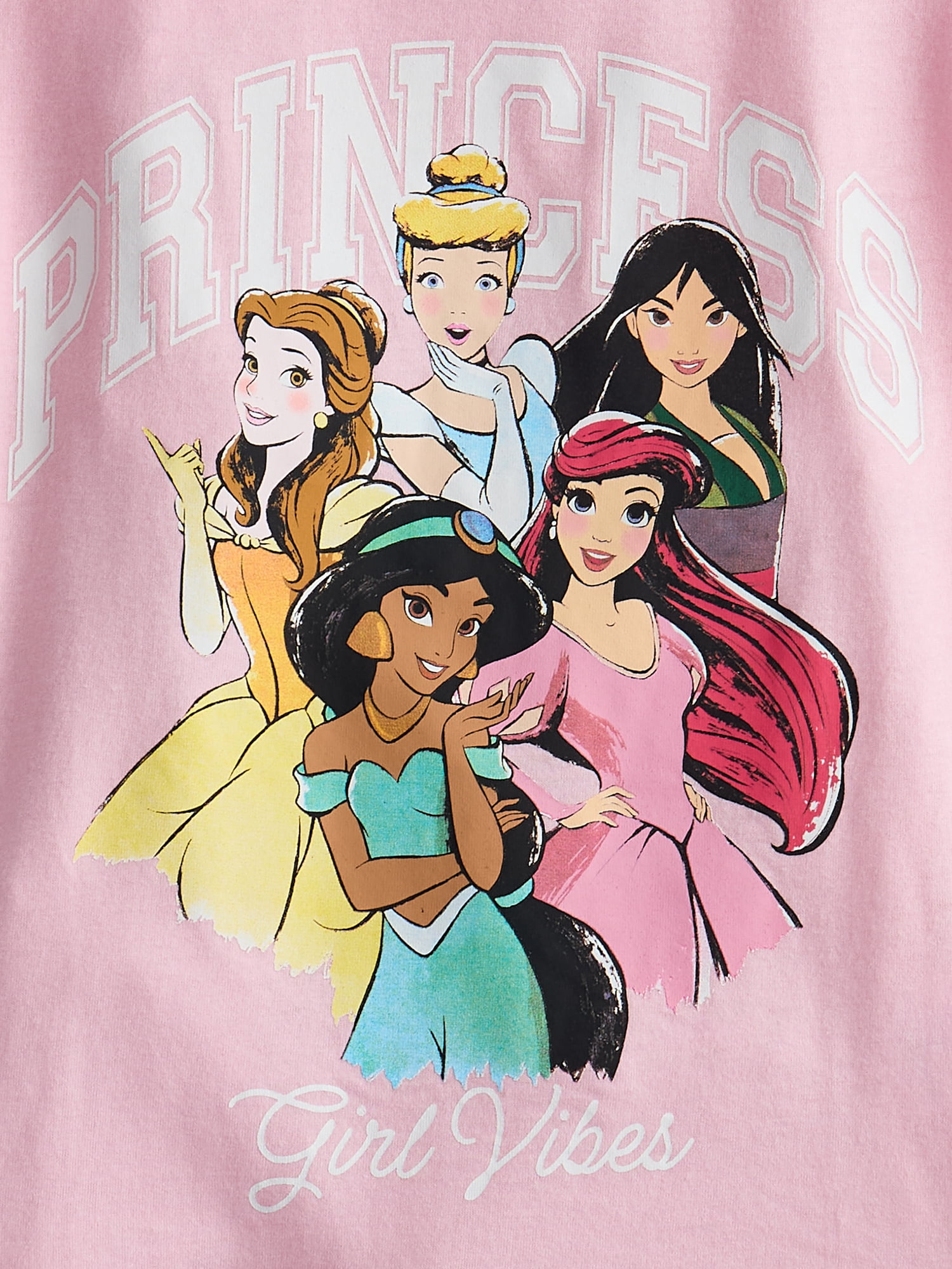 Disney Princess Toddler Girls' Graphic Tee with Short Sleeves, Sizes 12M-5T