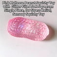 thumbnail image 4 of Pink Peanut Squishy Toy with Glitter Filled Soft Squeeze Design, Single Piece, for Relaxation, Sensory Squishy Toy, 4 of 4