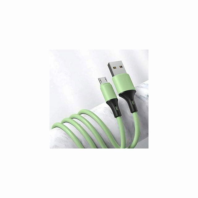 Fast Charging Liquid Silicone Data Cable for Android Mobile Phone, The Charging Cable Supports Oppo/vivo/Samsung/and Android Interface Device (Micro USB)