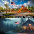 thumbnail image 5 of G128 Combo Pack: 16 Ft Telescoping Aluminum Flagpole (Silver) & Blue Lives Matter Flag 3x5 Ft, ToughWeave Series Embroidered 210D Polyester | Pole with Flag Included, 5 of 9