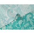 thumbnail image 6 of oneOone Velvet Teal Green Fabric Lace Floral Craft Projects Decor Fabric Printed By The Yard 58 Inch Wide, 6 of 7