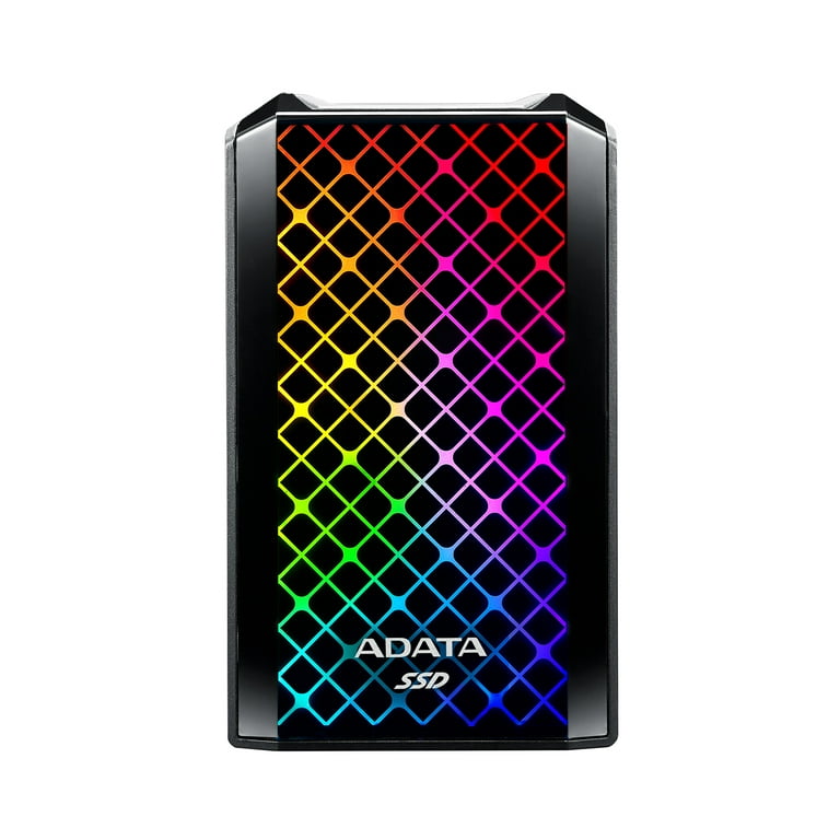 ADATA RGB External SSD SE900G 2TB USB 3.2 Gen 2x2 USB C Black Up